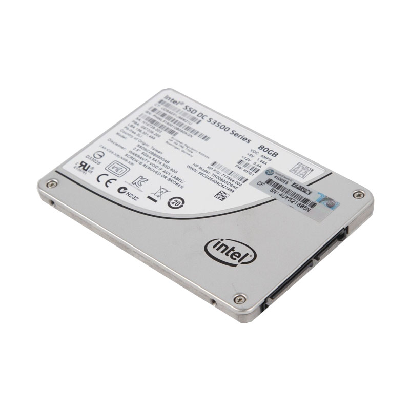 Intel - 80GB SATA 2.5" SSD - SSDSC2BB080G4B