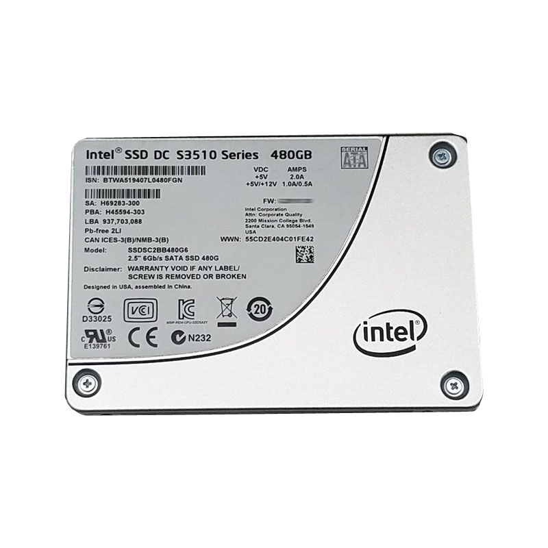 Intel - 480GB SATA 2.5" SSD - SSDSC2BB480G6