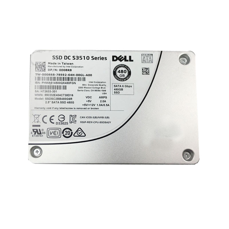 Intel - 480GB SATA 6.0Gbps 2.5" SSD - SSDSC2BB480G6R