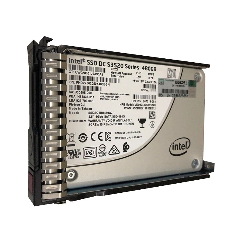 Intel - 480GB SATA 2.5" SSD - SSDSC2BB480G7P