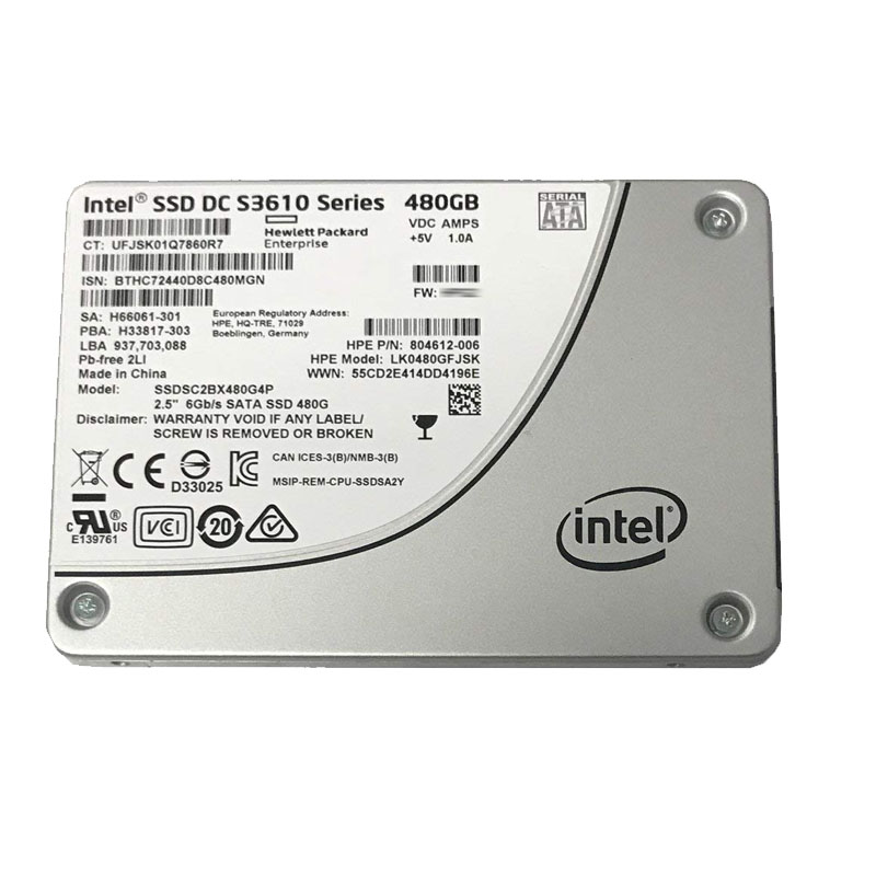 Intel - 480GB SATA 2.5" SSD - SSDSC2BX480G4P