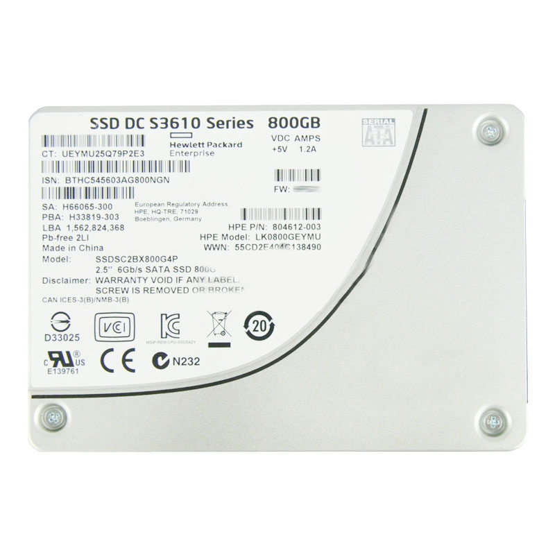 Intel - 800GB SATA 2.5" SSD - SSDSC2BX800G4P