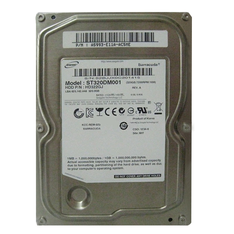 Seagate - 320GB 7.2K SATA 3.5" 16MB Cache Hard Drive - ST320DM001