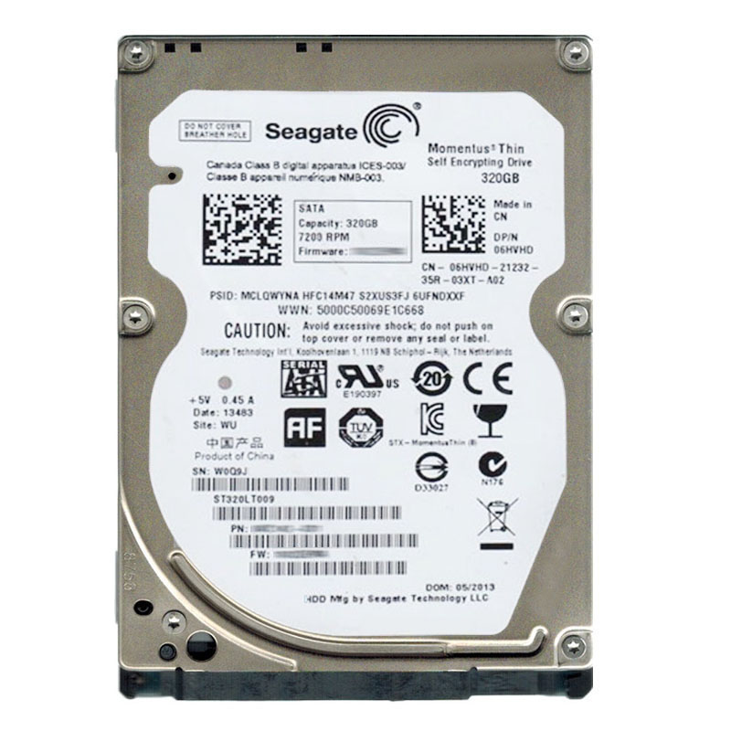 Seagate - 320GB 7.2K SATA 3.0Gbps 2.5" 16MB Cache Hard Drive - ST320LT009