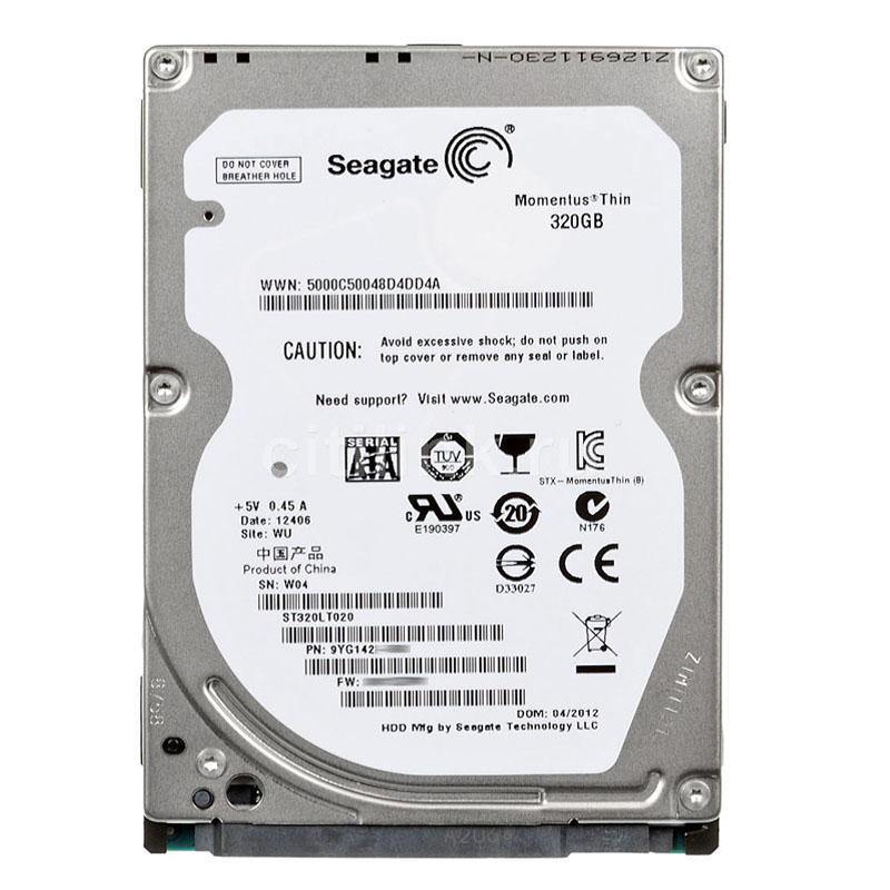 Seagate - 320GB 5.4K SATA 3.0Gbps 2.5" 8MB Cache Hard Drive - ST320LT020