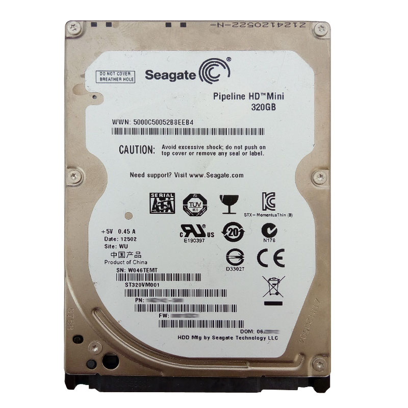 Seagate - 320GB 5.4K SATA 2.5" 8MB Cache Hard Drive - ST320VM001
