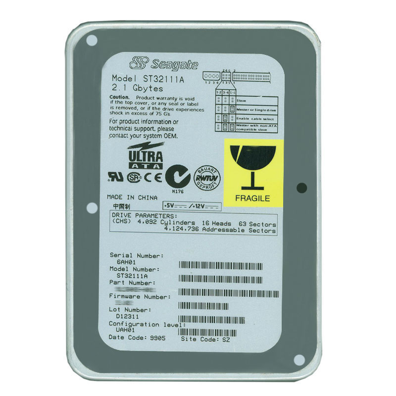 Seagate - 2.11GB 4.5K ATA/IDE 3.5" 128KB Cache Hard Drive - ST32111A