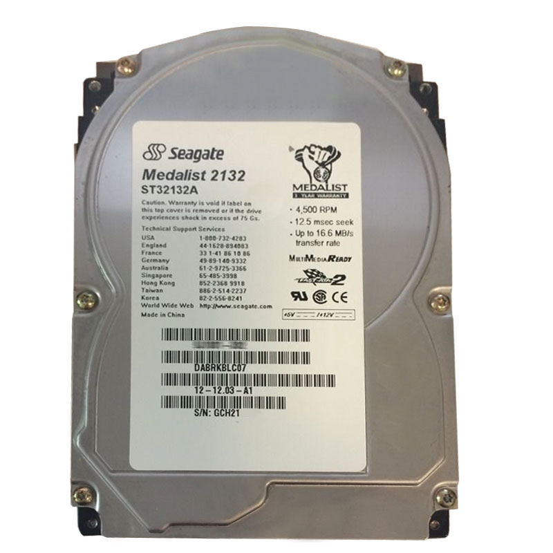 Seagate - 2.11GB 4.5K ATA-3 Fast 3.5" 128KB Cache Hard Drive - ST32132A