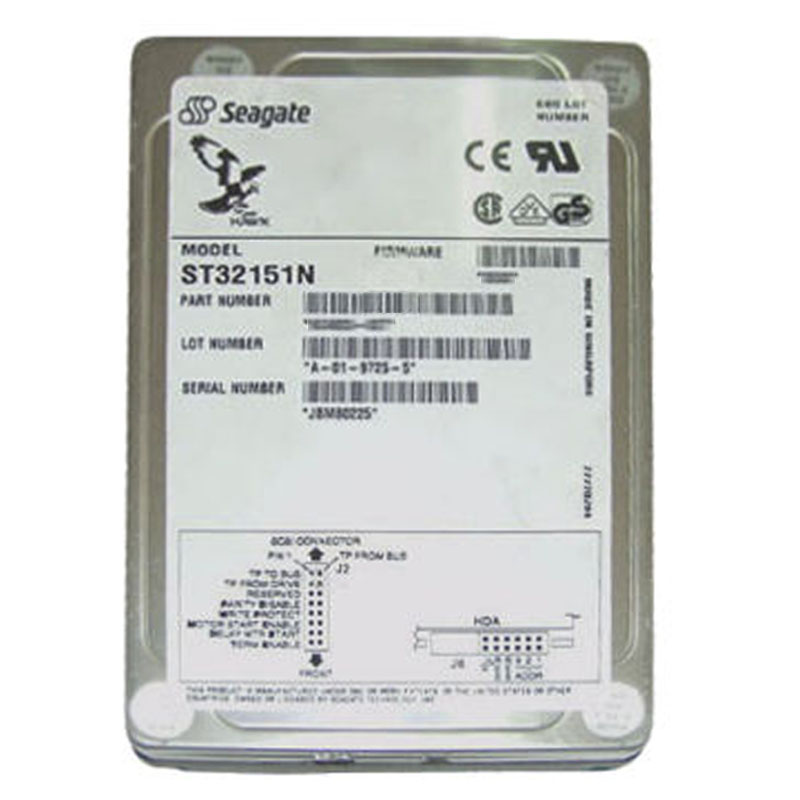 Seagate - 2.1GB 5.4K 50-PIN Fast SCSI 3.5" 256KB Cache Hard Drive - ST32151N