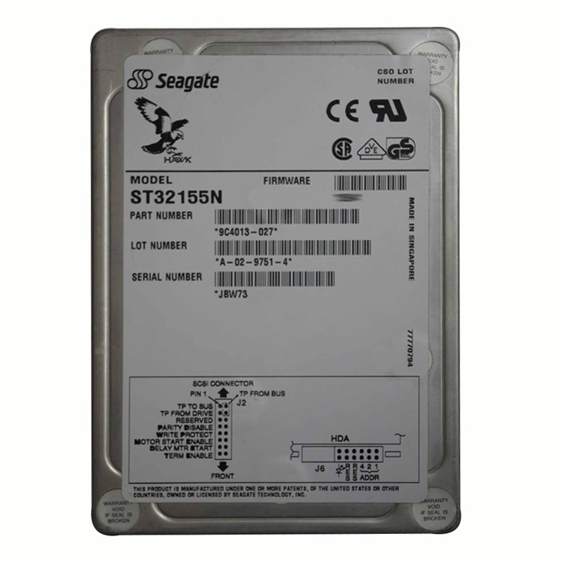 Seagate - 2GB 5.4K 50-Pin SCSI-3 3.5" Hard Drive - ST32155N