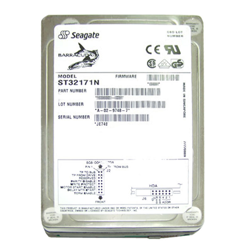 Seagate - 2.16GB 7.2K 50-PIN Ultra SCSI 3.5" 512KB Cache Hard Drive - ST32171N