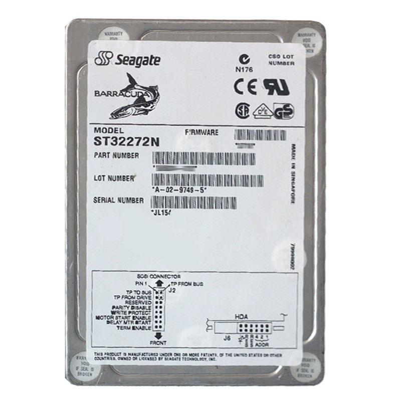 Seagate - 2.26GB 7.2K 50-PIN Ultra2-SCSI 3.5" 512KB Cache Hard Drive - ST32272N