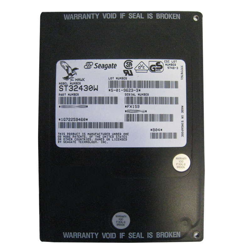 ST32430W.jpg Seagate - 2.14GB 5.4K 68-PIN Fast Wide SCSI 3.5" 512KB Cache Hard Drive - ST32430W - Image 1