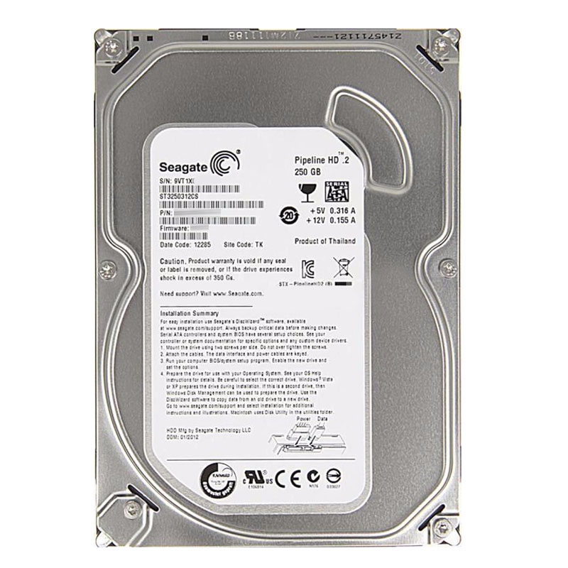 Seagate - 250GB 5.9K SATA 3.0Gbps 3.5" 8MB Cache Hard Drive - ST3250312CS