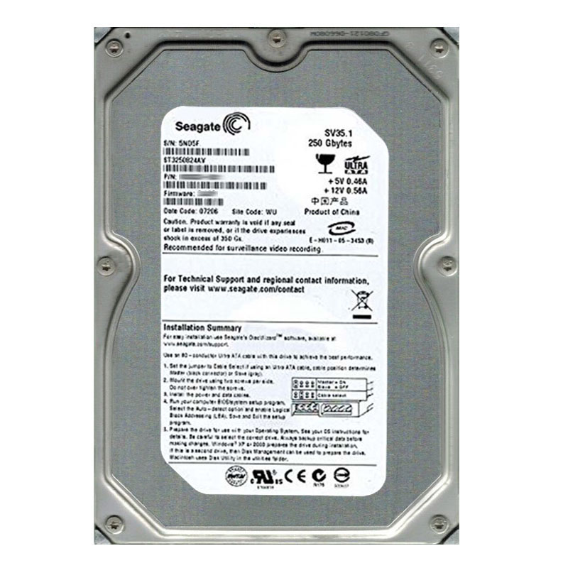 Seagate - 250GB 7.2K Ultra-ATA/100 3.5" 8MB Cache Hard Drive - ST3250824AV