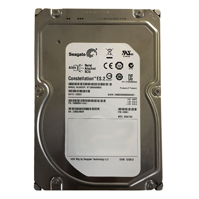 Seagate - 3TB 7.2K SAS 6.0Gbps 3.5" 64MB Cache Hard Drive - ST33000650SS