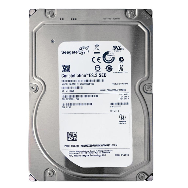 Seagate - 3TB 7.2K SATA 6.0Gbps 3.5" 64MB Cache Hard Drive - ST33000651NS