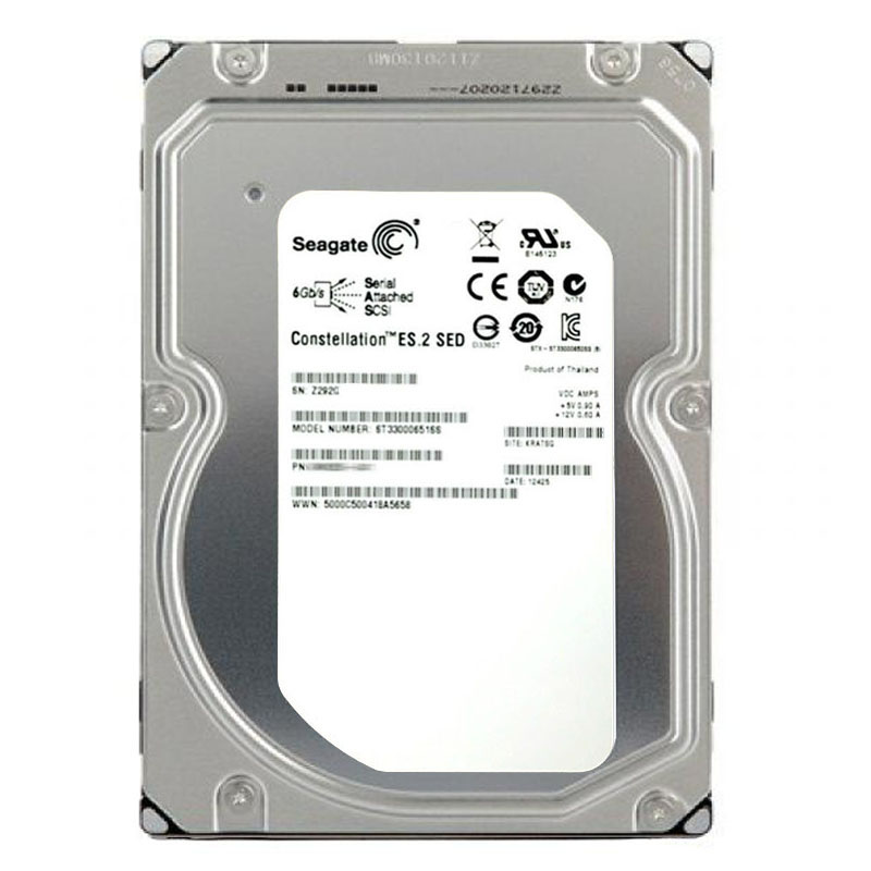 Seagate - 3TB 7.2K SAS 6.0Gbps 3.5" 64MB Cache Hard Drive - ST33000651SS