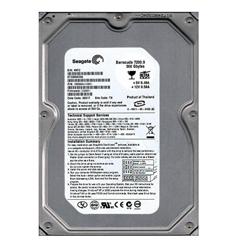 Seagate - 300GB 7.2K Ultra-ATA/100 3.5" 16MB Cache Hard Drive - ST3300622A