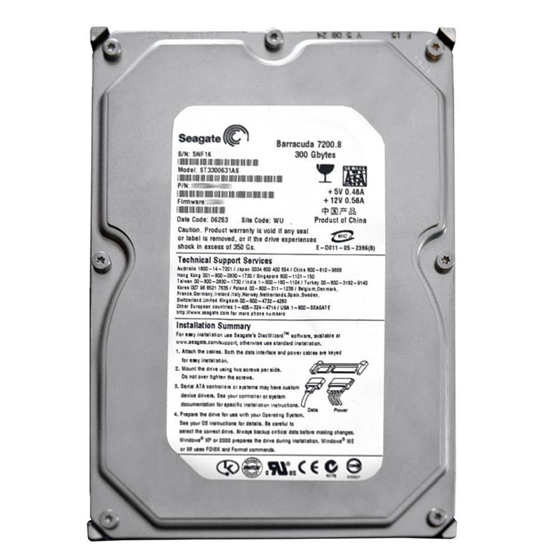 Seagate - 300GB 7.2K SATA 1.5Gbps 3.5" 16MB Cache Hard Drive - ST3300631AS
