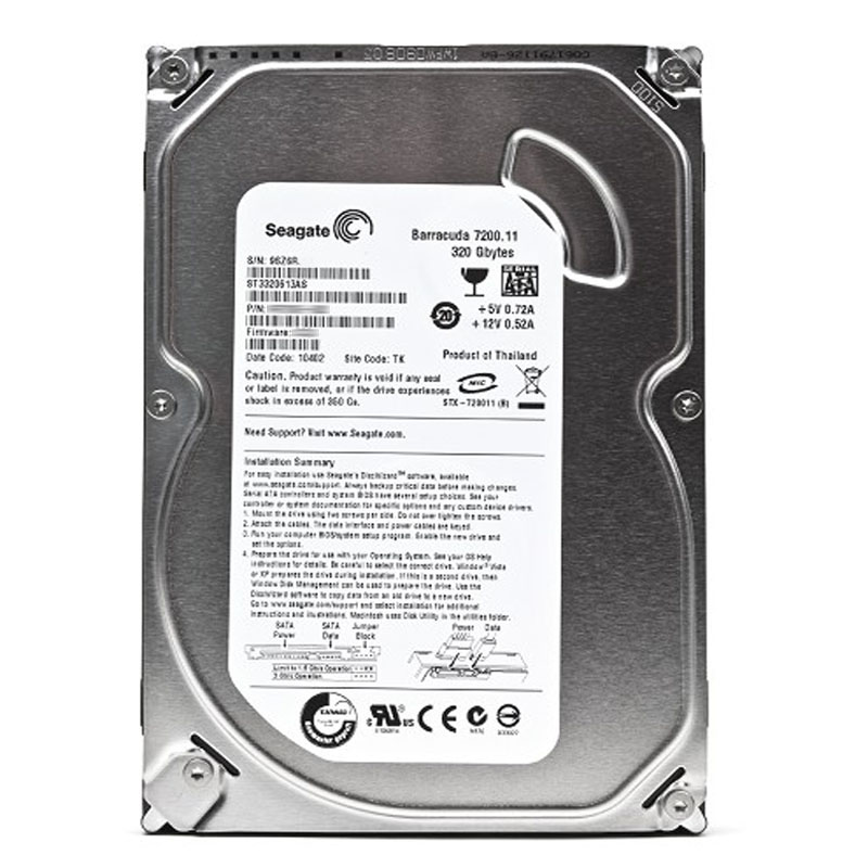 Seagate - 320GB 7.2K SATA 3.0Gbps 3.5" 16MB Cache Hard Drive - ST3320613AS