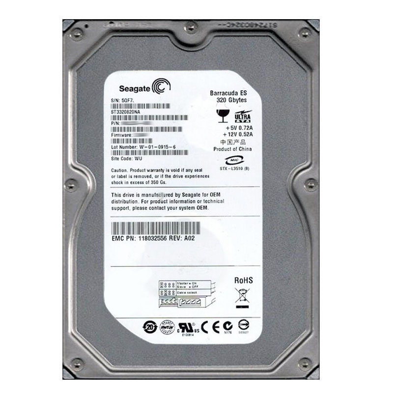 Seagate - 320GB 7.2K Ultra-ATA/100 3.5" 8MB Cache Hard Drive - ST3320820NA