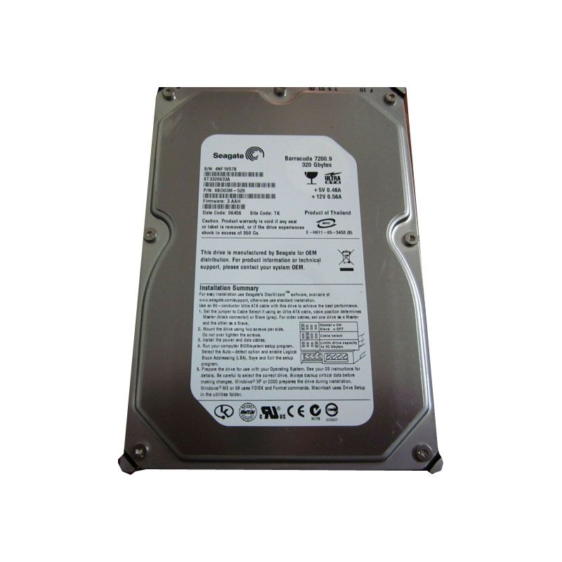Seagate - 320GB 7.2K ATA-100 Hard Drive - ST3320833A