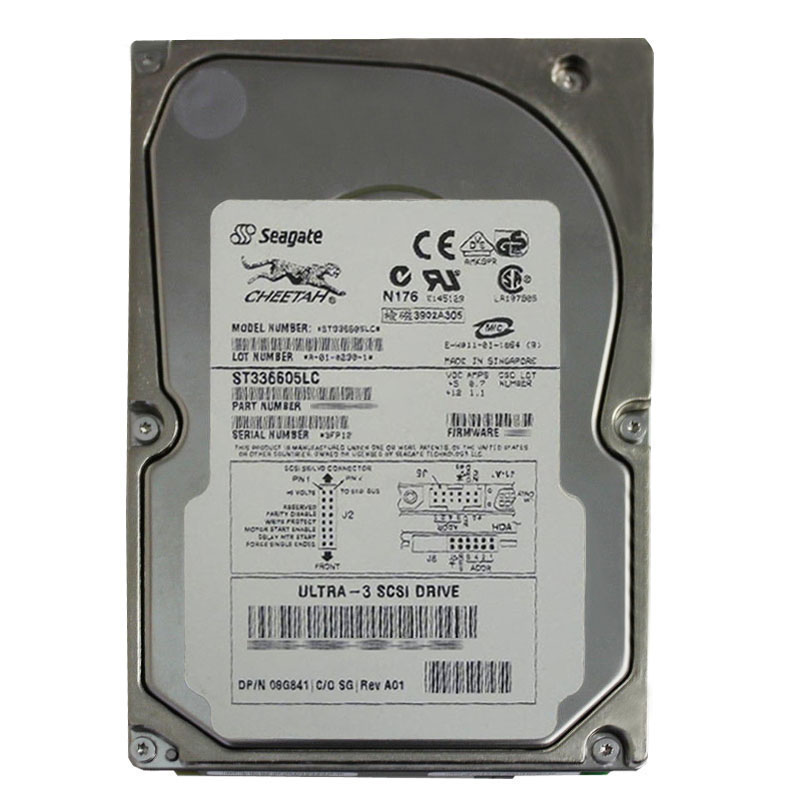Seagate - 36.7GB 10K 80-PIN Ultra-160 SCSI 3.5" 4MB Cache Hard Drive - ST336605LC
