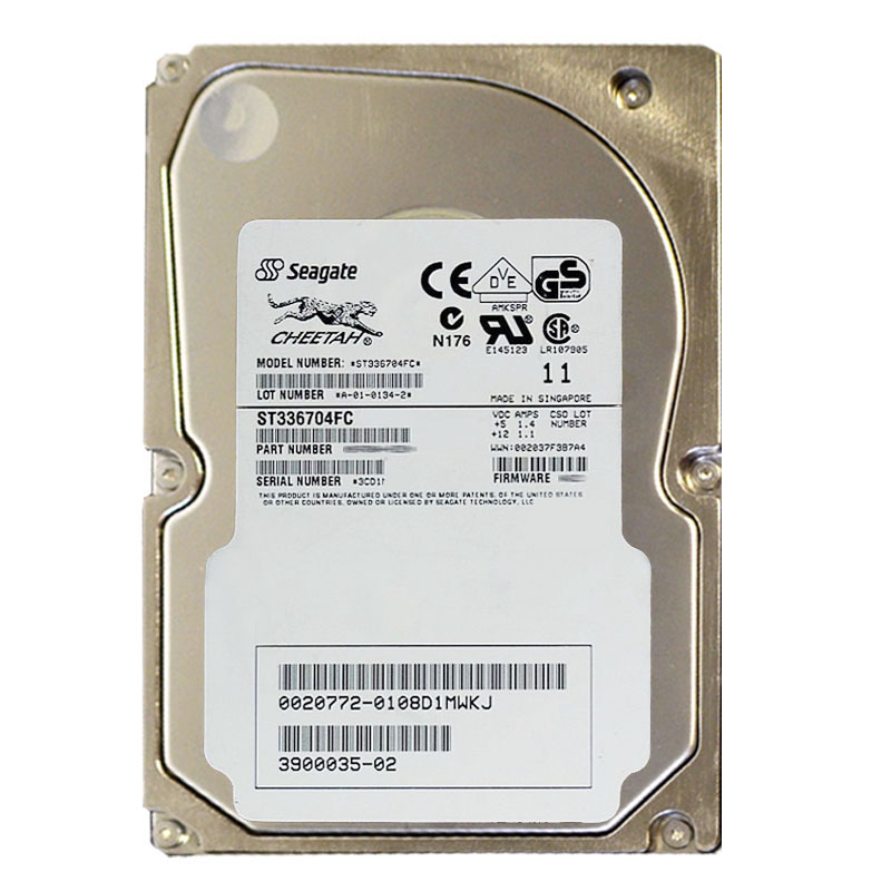 Seagate - 36.7GB 10K 40-PIN Fibre Channel 2.0Gbps 3.5" 4MB Cache Hard Drive - ST336704FC