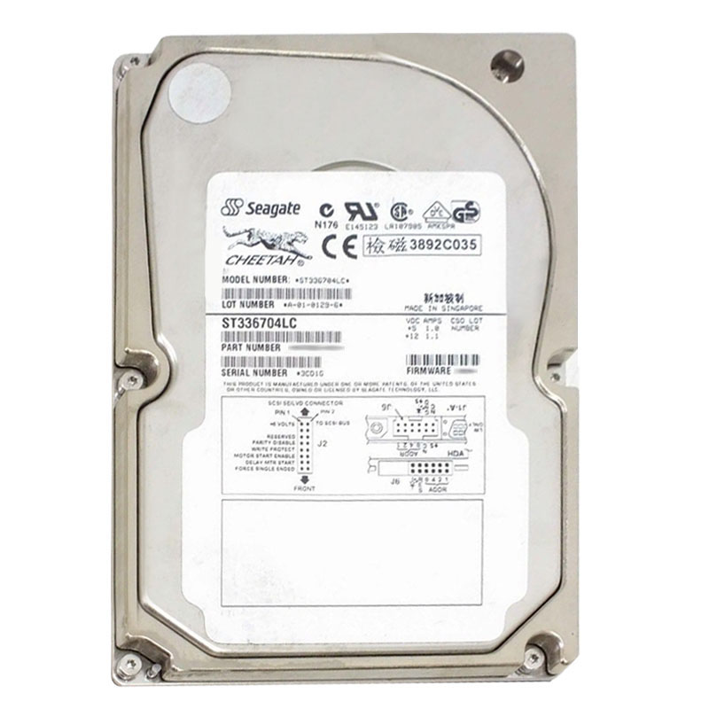 Seagate - 36.7GB 10K 80-PIN Ultra-160 SCSI 3.5" 16MB Cache Hard Drive - ST336704LCV