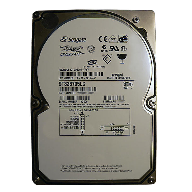 Seagate - 36.7GB 10K 80-PIN Ultra-160 SCSI 3.5" 4MB Cache Hard Drive - ST336705LC