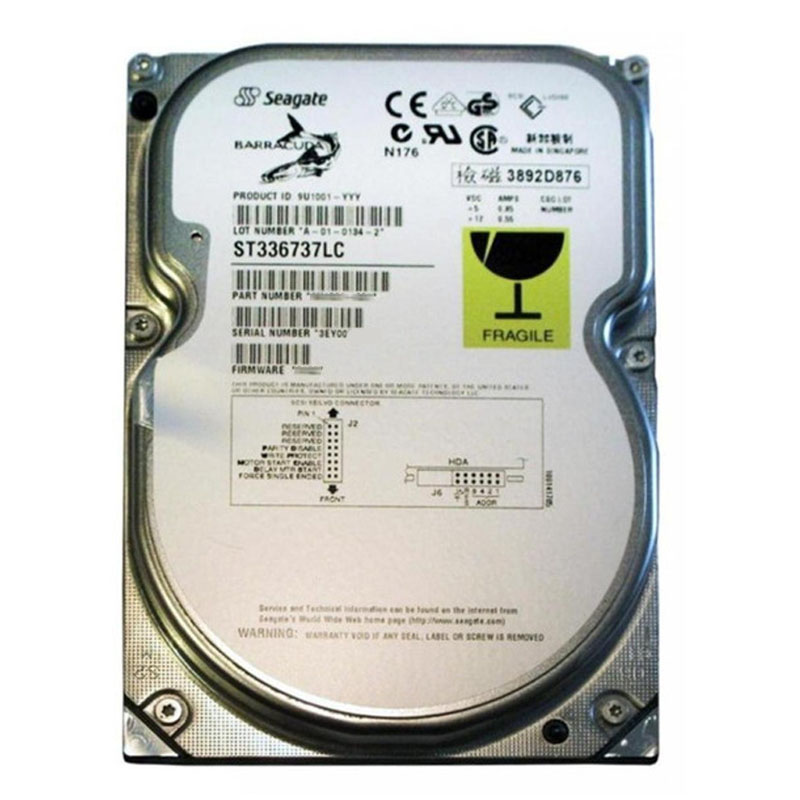 Seagate - 36.9GB 7.2K 80-PIN Ultra-160 SCSI 3.5" 2MB Cache Hard Drive - ST336737LC