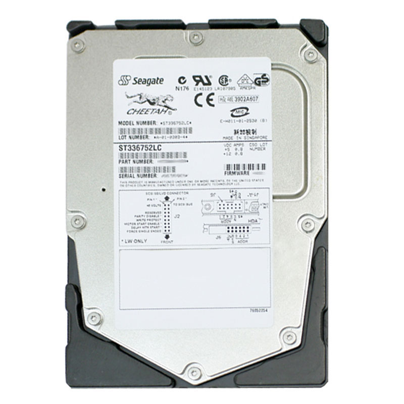 Seagate - 36.7GB 15K 80-PIN Ultra-160 SCSI 3.5" 8MB Cache Hard Drive - ST336752LC