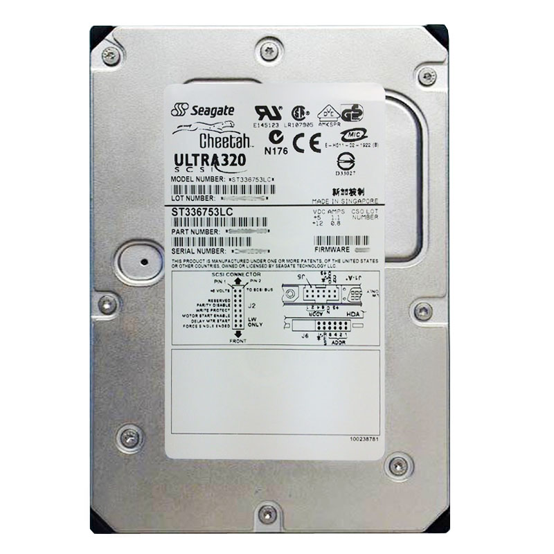Seagate - 36.7GB 15K 80-PIN Ultra-320 SCSI 3.5" 8MB Cache Hard Drive - ST336753LC