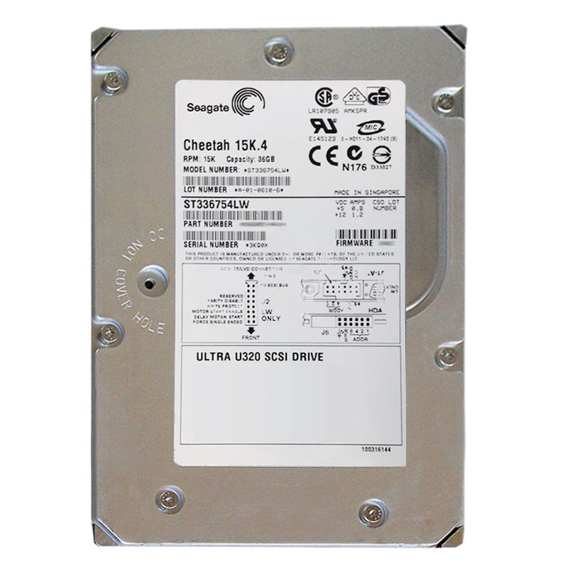 Seagate - 36.7GB 15K 68-PIN Ultra-320 SCSI 3.5" 8MB Cache Hard Drive - ST336754LW