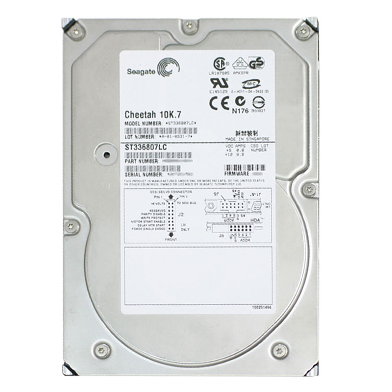 Seagate - 36GB 10K 80-PIN Ultra-320 SCSI 3.5" 8MB Cache Hard Drive - ST336807LC