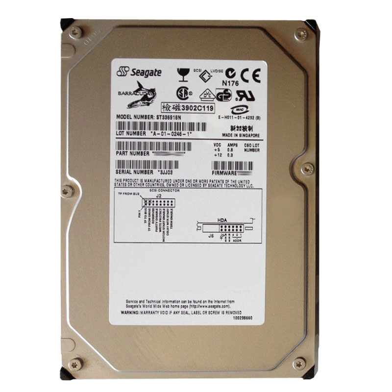 Seagate - 36.9GB 7.2K 50-PIN Ultra SCSI 3.5" 2MB Cache Hard Drive - ST336918N