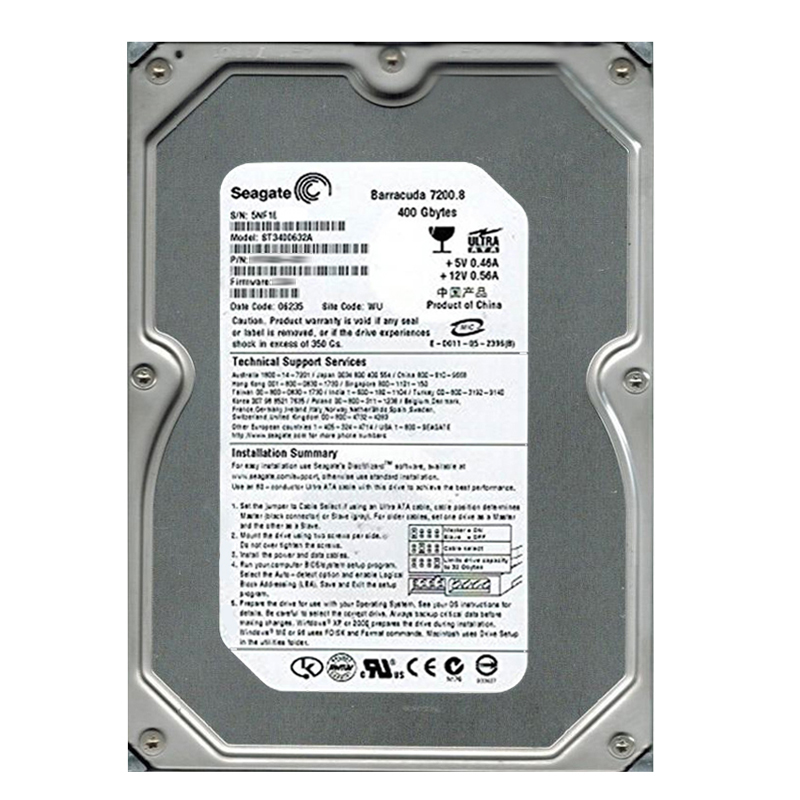 Seagate - 400GB 7.2K Ultra-ATA/100 3.5" 16MB Cache Hard Drive - ST3400632A