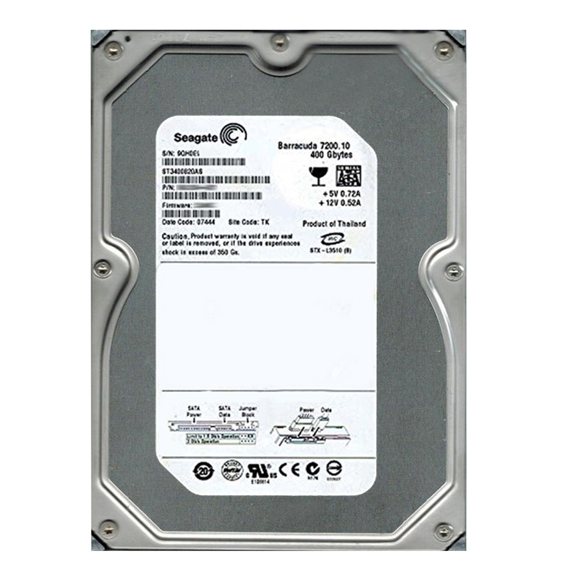 Seagate - 400GB 7.2K SATA 3.0Gbps 3.5" 8MB Cache Hard Drive - ST3400820AS