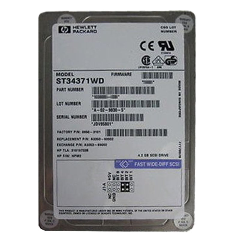 Seagate - 4.3GB 7.2K 68-PIN Ultra Wide SCSI 3.5" 512KB Cache Hard Drive - ST34371WD