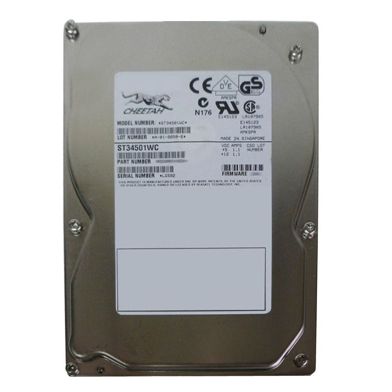 Seagate - 4.5GB 10K 80-PIN Ultra Wide SCSI 3.5" 512KB Cache Hard Drive - ST34501WC