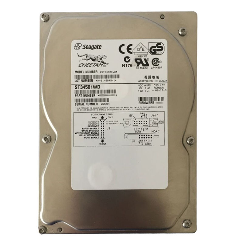 Seagate - 4.5GB 10K 68-PIN Ultra2-Wide SCSI 3.5" 512KB Cache Hard Drive - ST34501WD