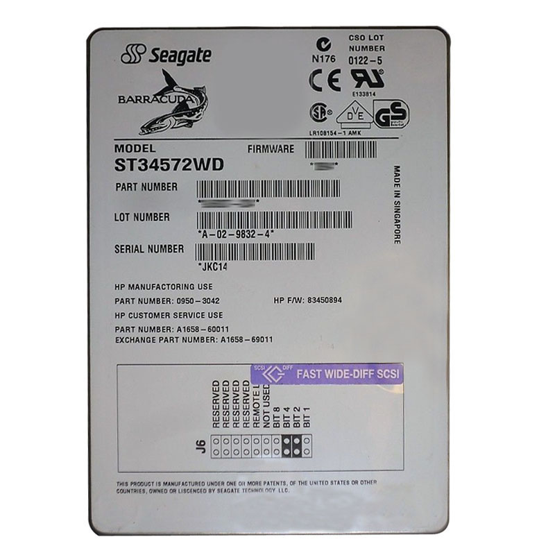 Seagate - 4.5GB 7.2K 68-PIN Ultra Wide SCSI 3.5" 512KB Cache Hard Drive - ST34572WD