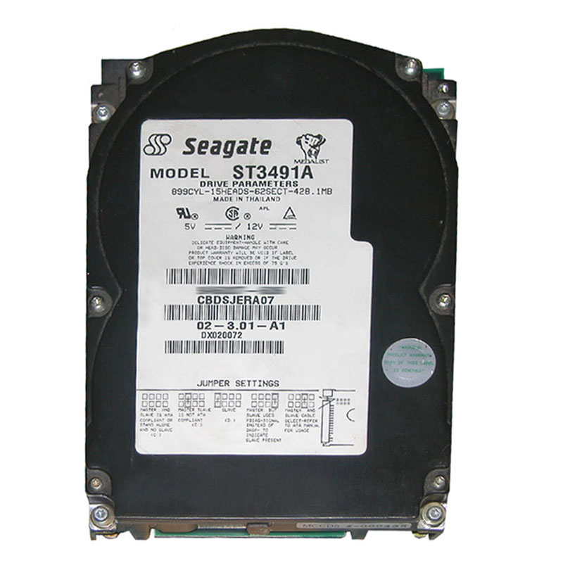 ST3491A.jpg Seagate - 428.1MB 3.8K IDE 3.5" 120KB Cache Hard Drive - ST3491A - Image 1