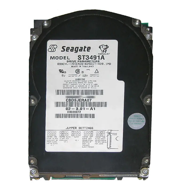 ST3491A.jpg Seagate - 428.1MB 3.8K IDE 3.5" 120KB Cache Hard Drive - ST3491A - Image 1