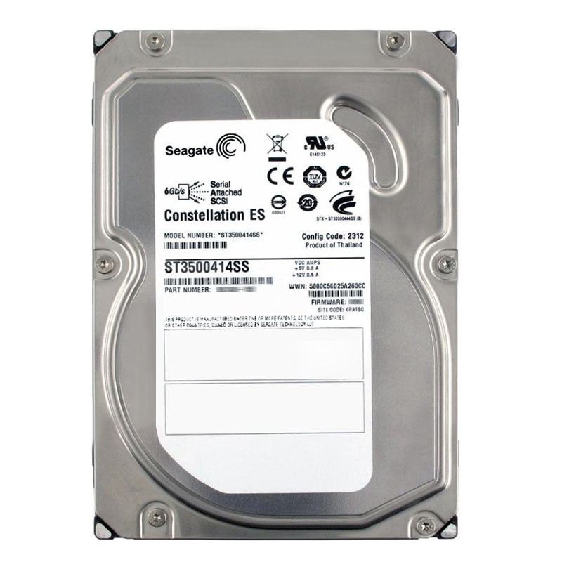 Seagate - 500GB 7.2K SAS 6.0Gbps 3.5" 16MB Cache Hard Drive - ST3500414SS