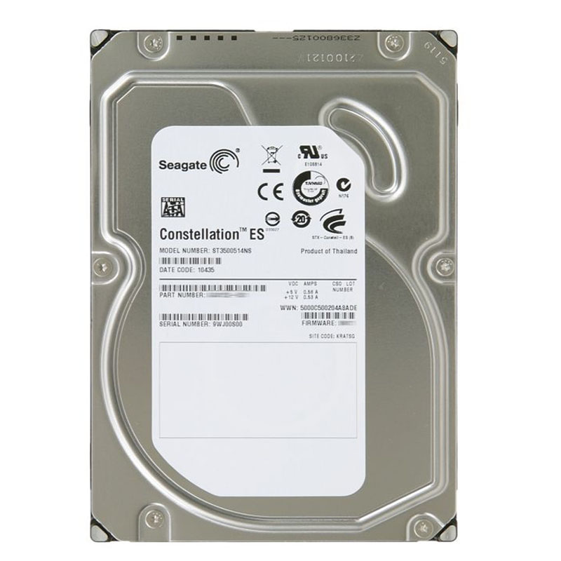 Seagate - 500GB 7.2K SATA 3.0Gbps 3.5" 32MB Cache Hard Drive - ST3500514NS