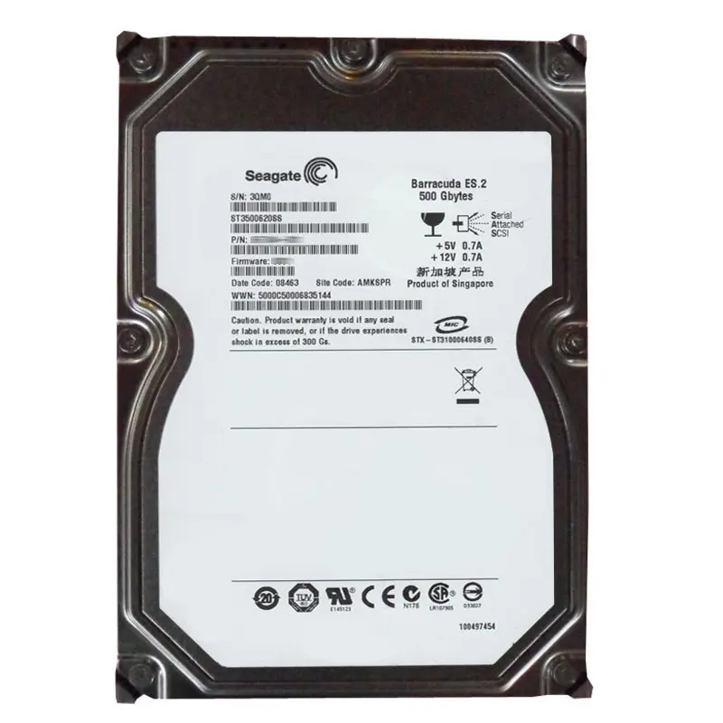 ST3500620SS.jpg Seagate - 500GB 7.2K SAS 3.0Gbps 3.5" 16MB Cache Hard Drive - ST3500620SS - Image 1