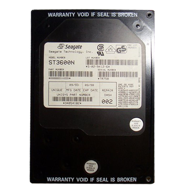 Seagate - 525MB 4.4K 50-PIN Fast SCSI 3.5" 240KB Cache Hard Drive - ST3600N