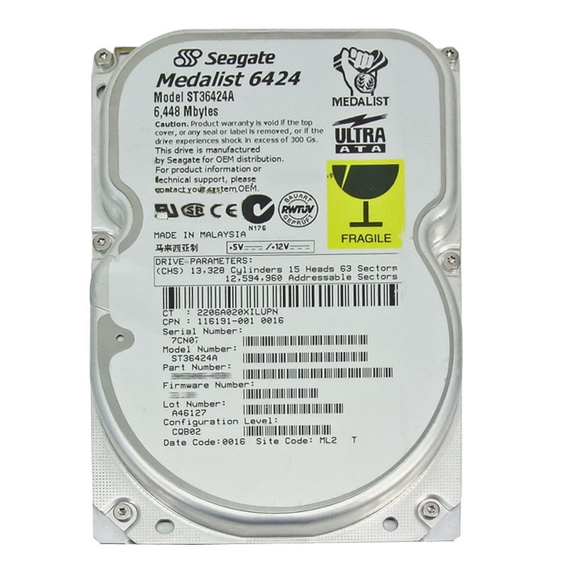 Seagate - 6.4GB 5.4K IDE 3.5" 128KB Cache Hard Drive - ST36424A